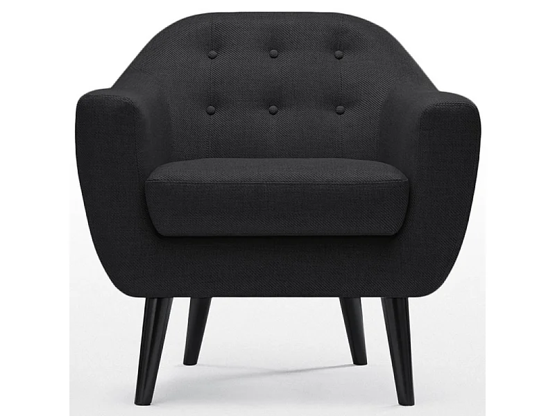 Fauteuil Design "Chestwick" 86cm Noir