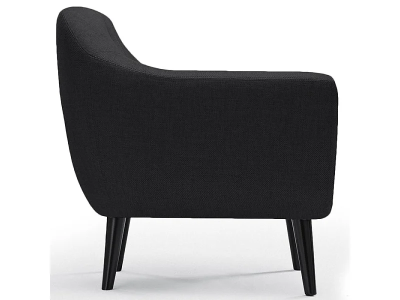 Fauteuil Design "Chestwick" 86cm Noir