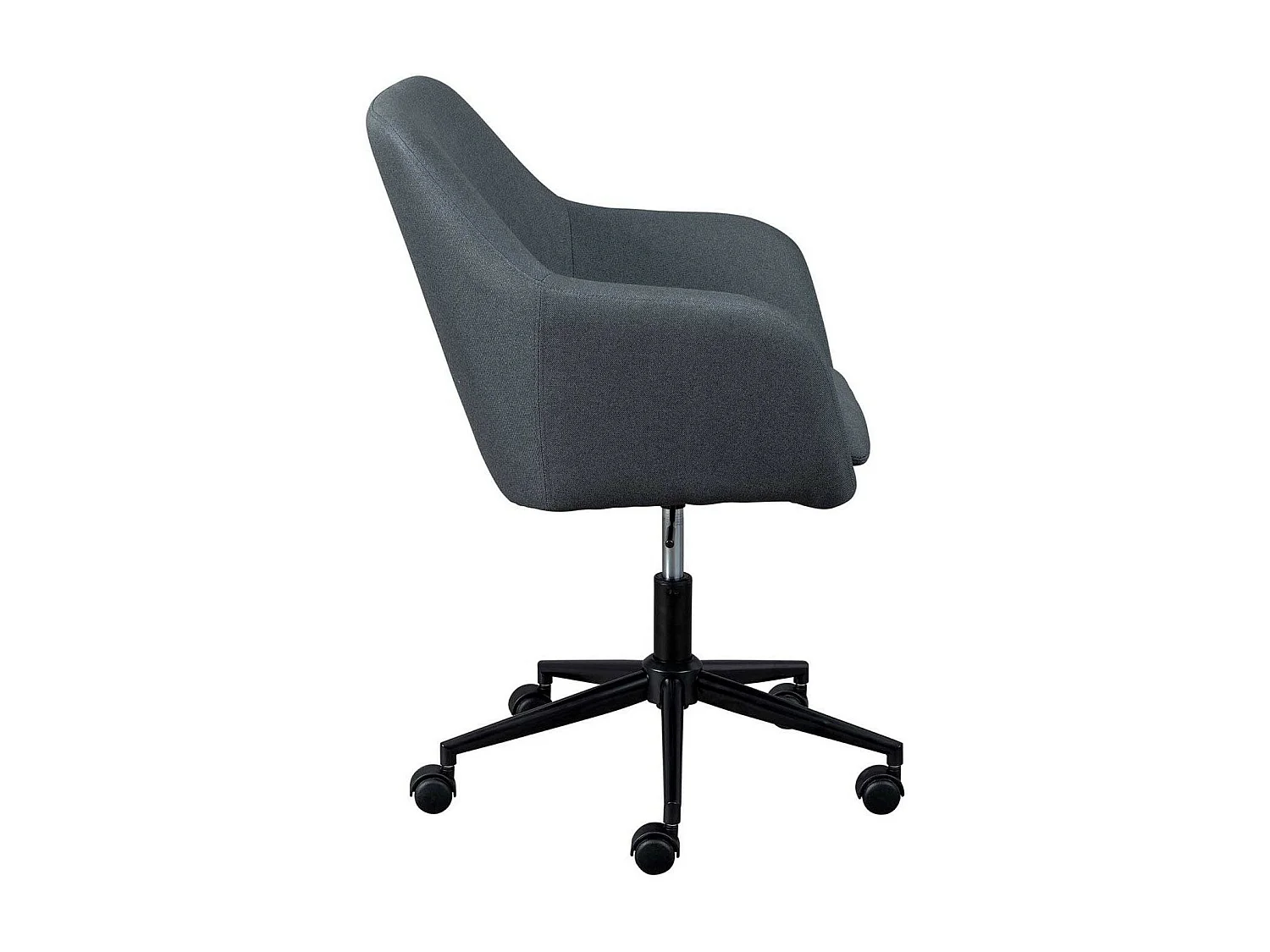 Verstelbare bureaustoel Zenit grijze stof