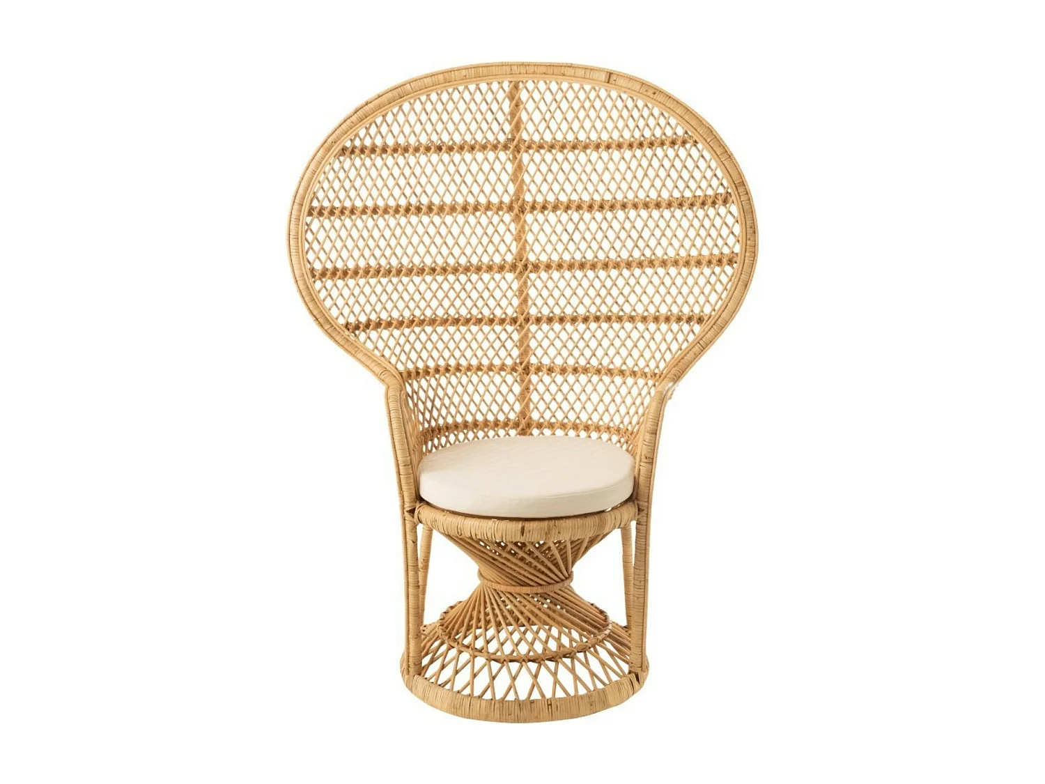 Fauteuil Design en Rotin "Poan" 133cm Naturel