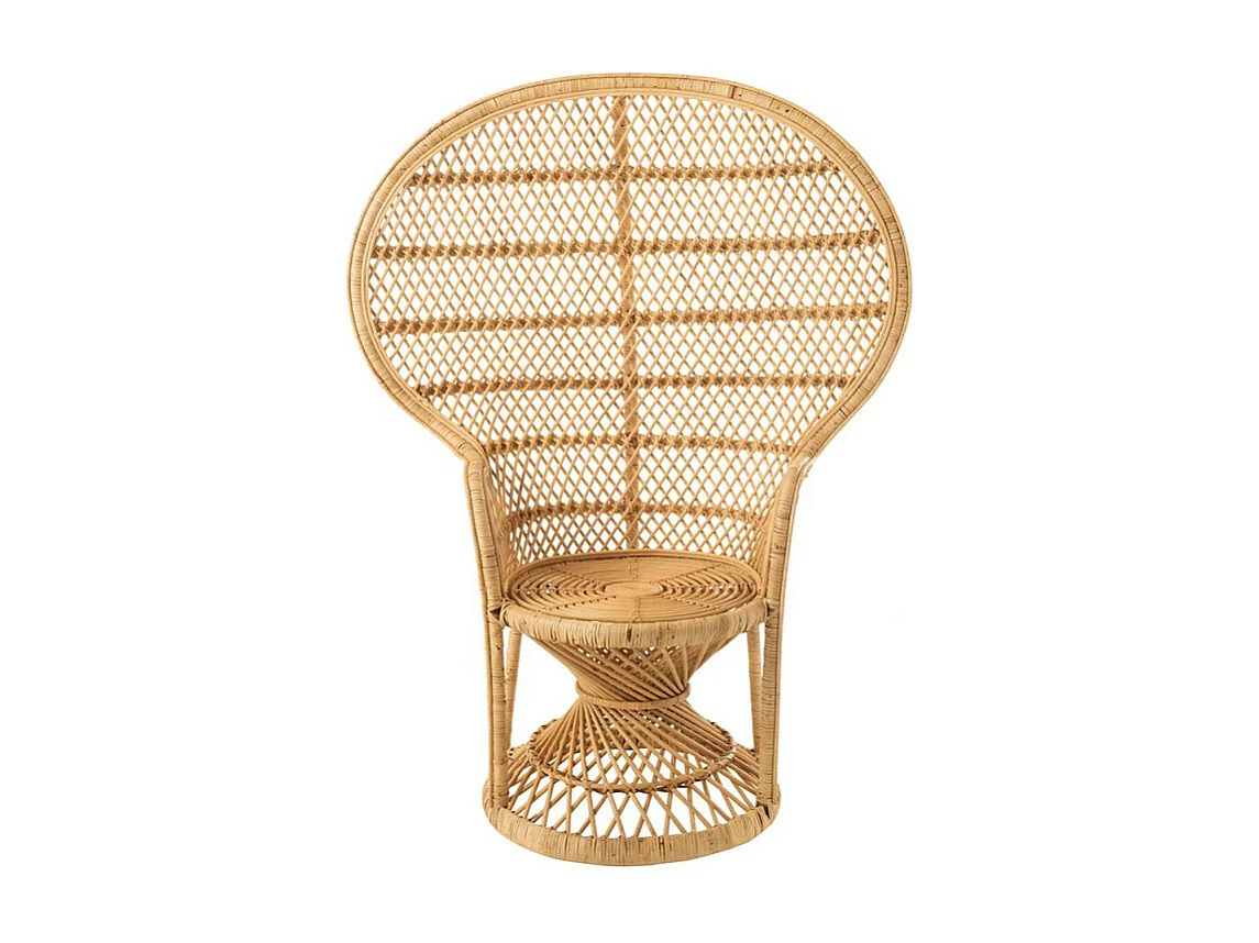 Fauteuil Design en Rotin "Poan" 133cm Naturel