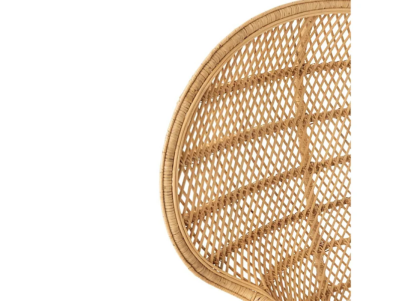 Fauteuil Design en Rotin "Poan" 133cm Naturel