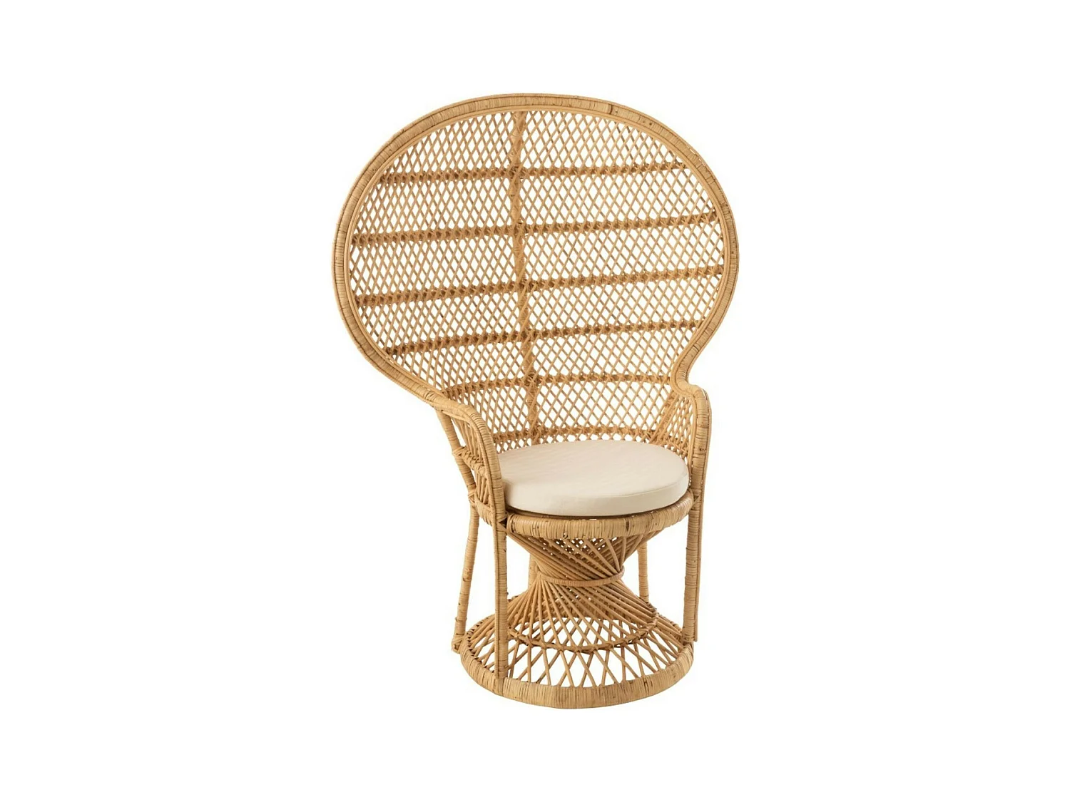 Fauteuil Design en Rotin "Poan" 133cm Naturel