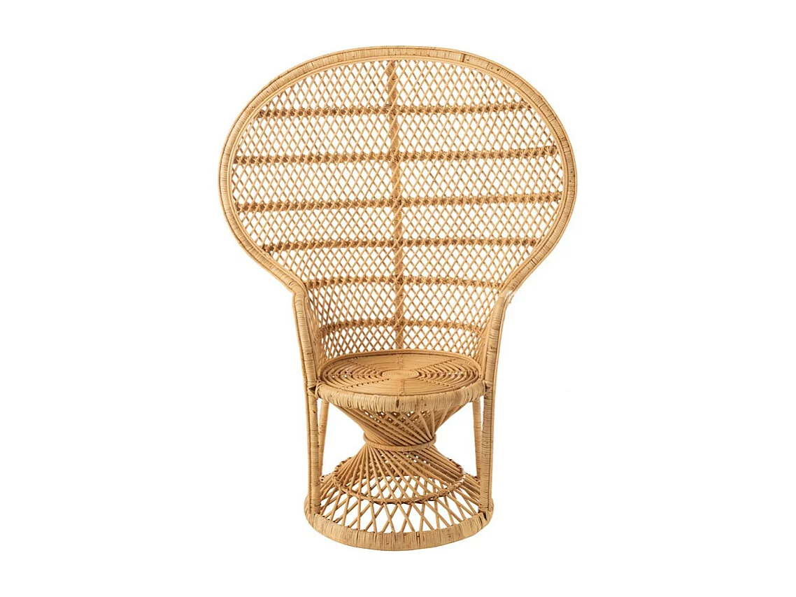 Fauteuil Design en Rotin "Poan" 133cm Naturel