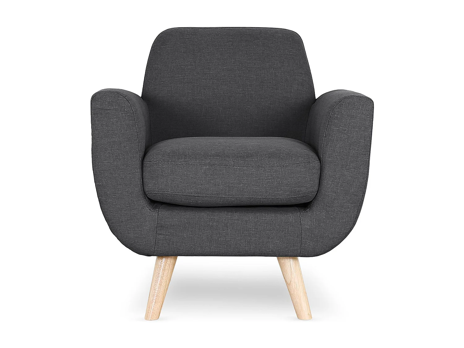 Fauteuil Design "Miramas" 81cm Gris Foncé