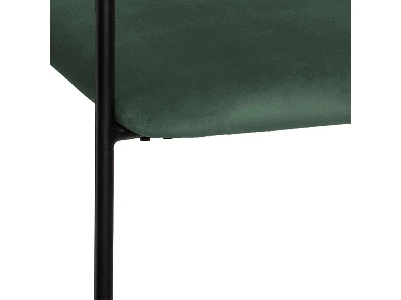 Fauteuil Design en Velours "Dyer" 79cm Vert