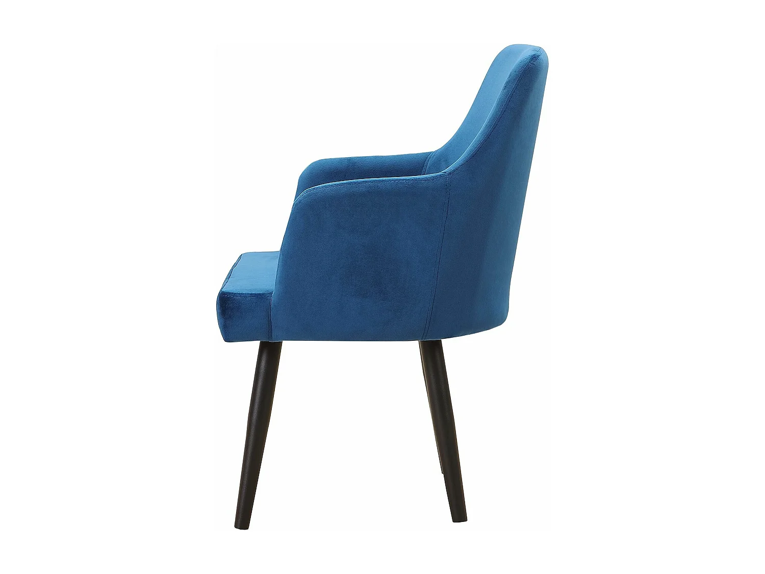 Lot de 2 Fauteuils en Velours "Gitega" 84cm Bleu