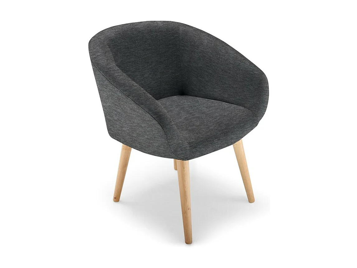 Chaise / Fauteuil style scandinave Frost Gris Foncé