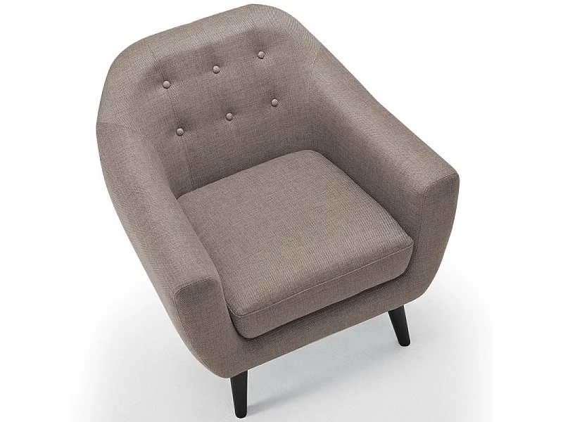 Fauteuil Design "Chestwick" 86cm Taupe