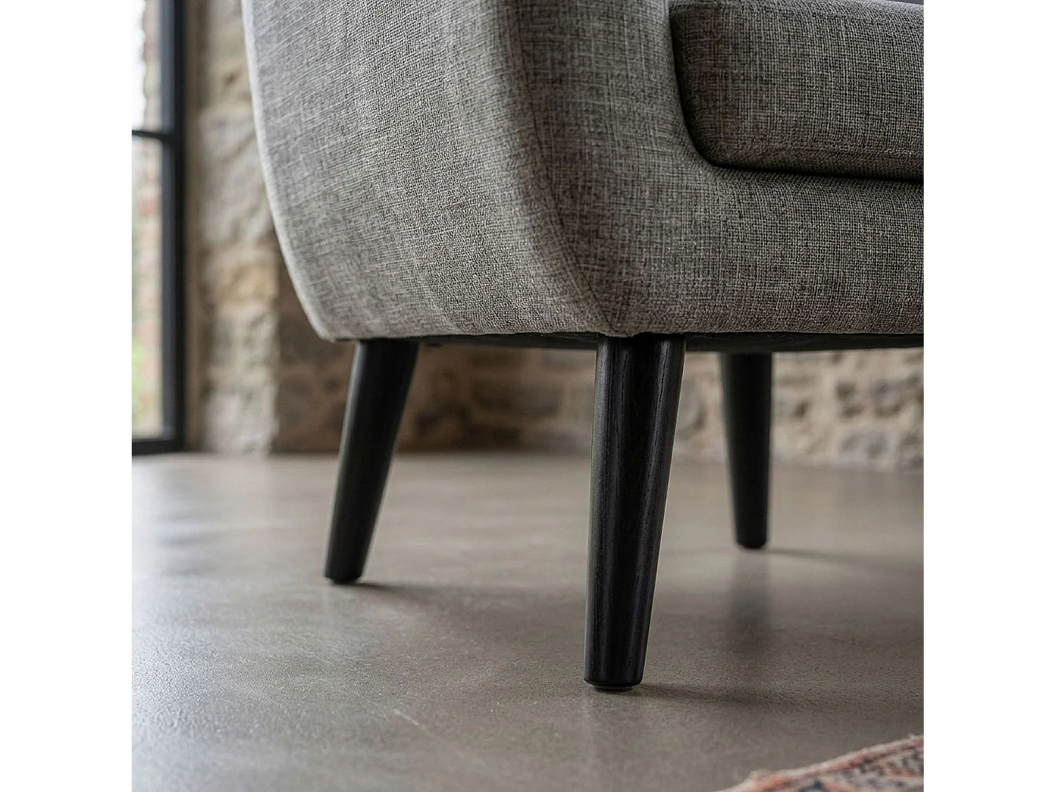 Fauteuil Design "Chestwick" 86cm Taupe