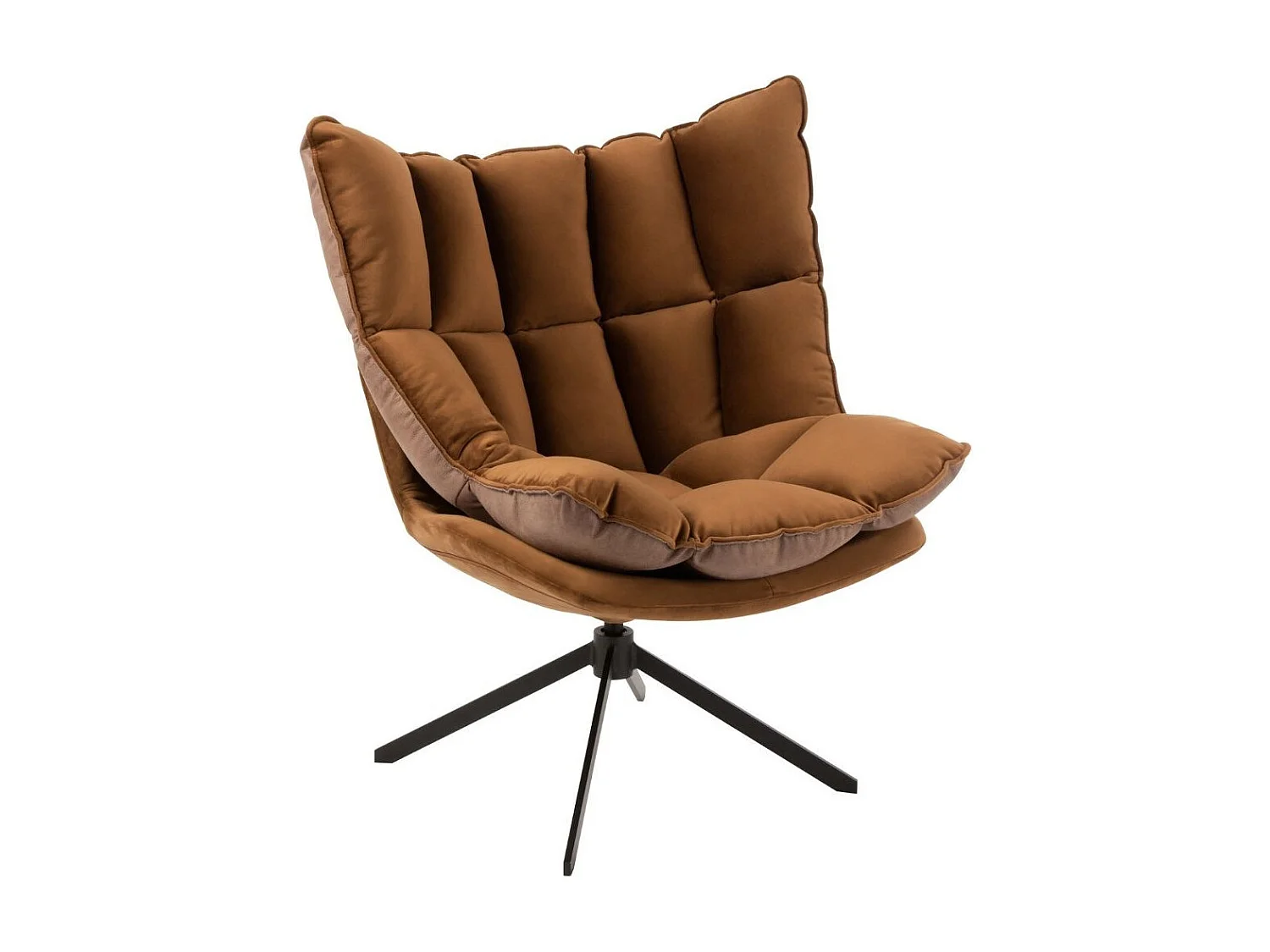 Fauteuil Design Avec Coussin "Relax" 92cm Marron