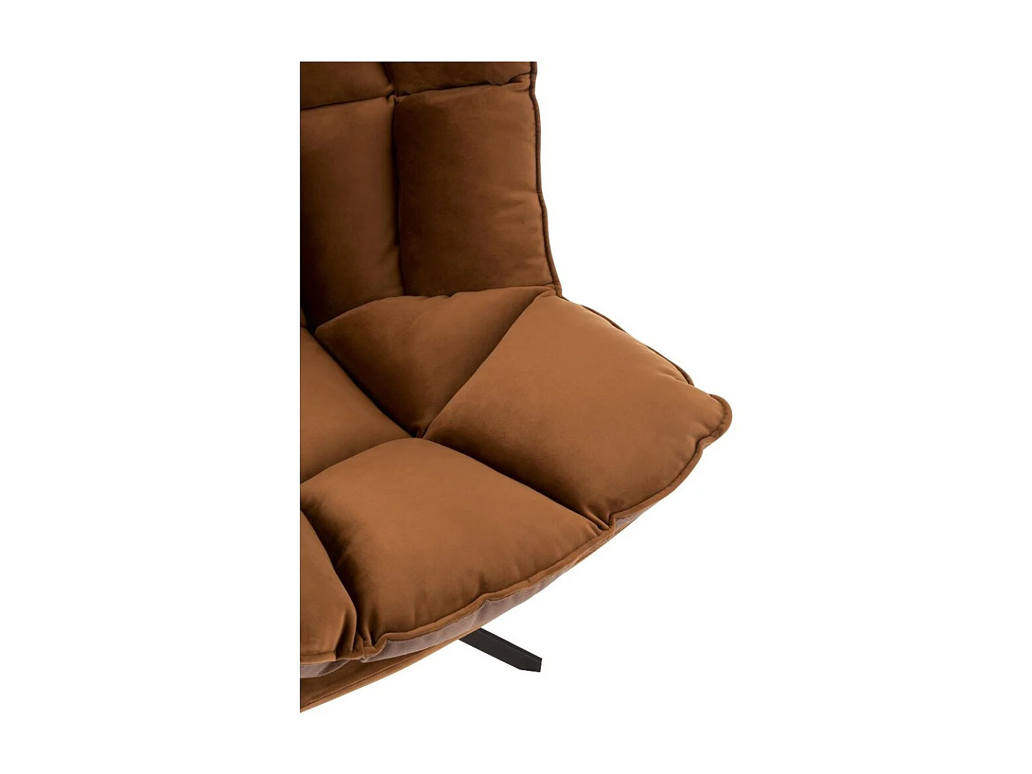 Fauteuil Design Avec Coussin "Relax" 92cm Marron