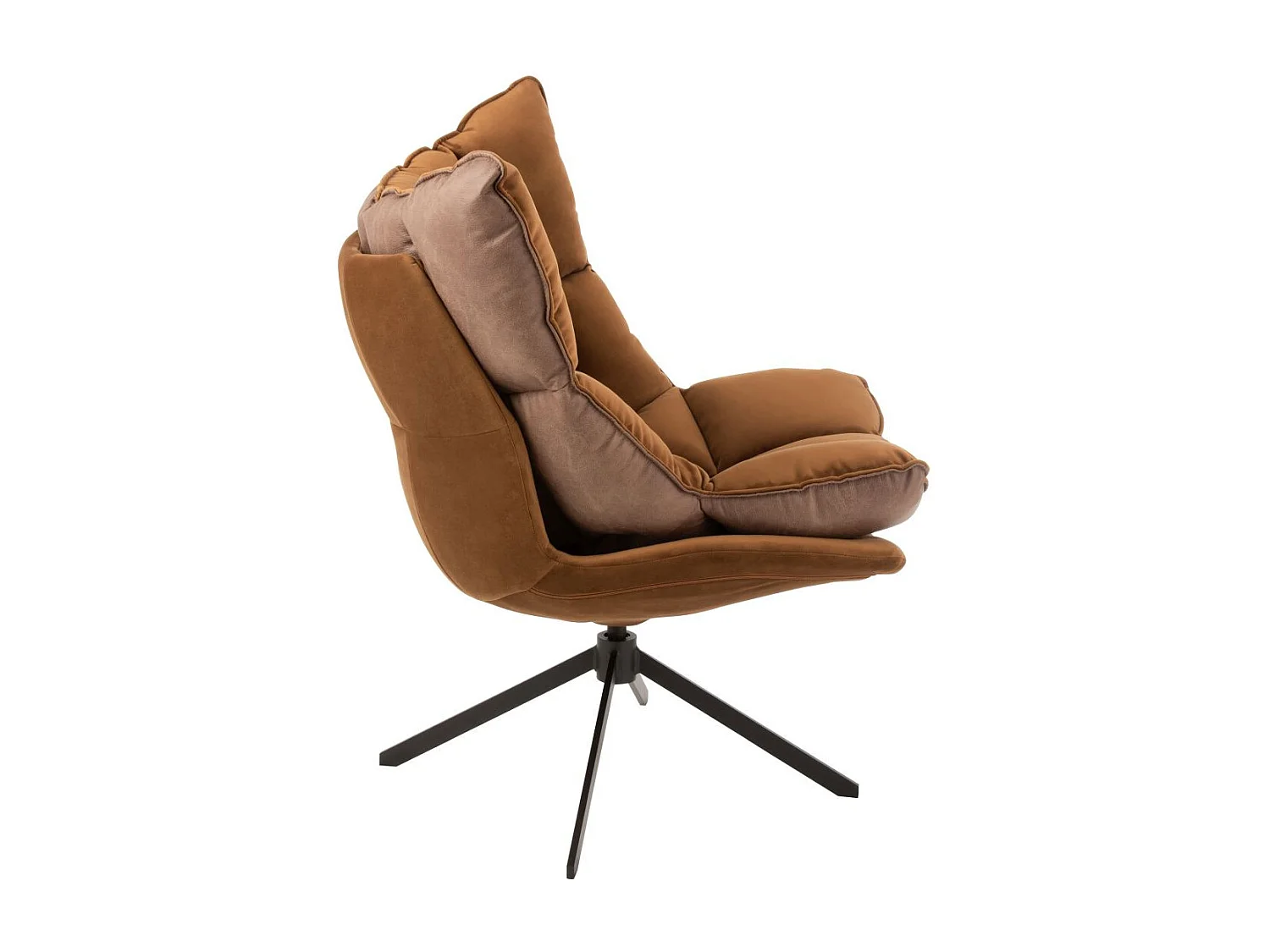 Fauteuil Design Avec Coussin "Relax" 92cm Marron