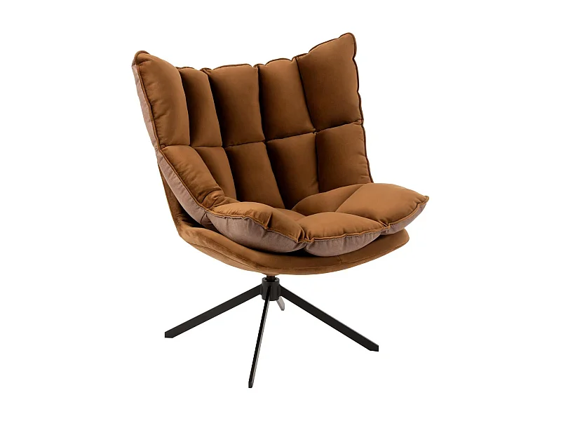 Fauteuil Design Avec Coussin "Relax" 92cm Marron