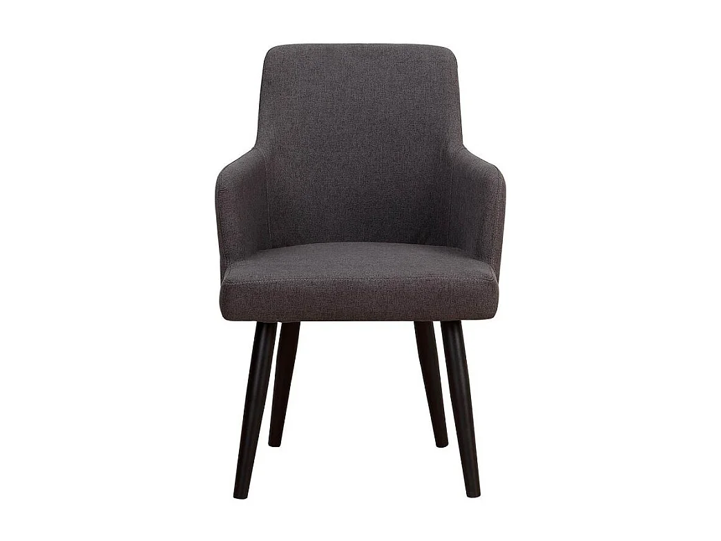 Lot de 2 Fauteuils Neiva Tissu Gris Foncé