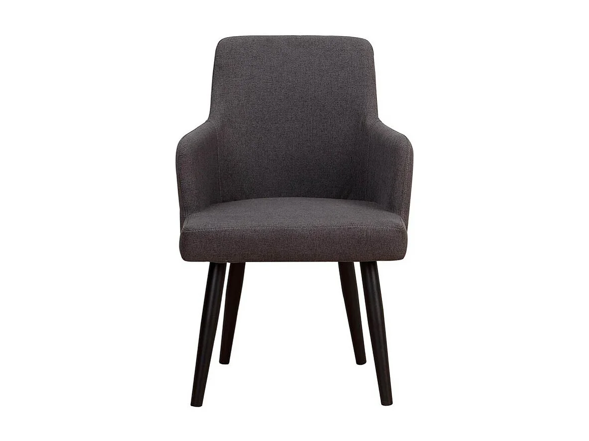 Lot de 2 Fauteuils Neiva Tissu Gris Foncé