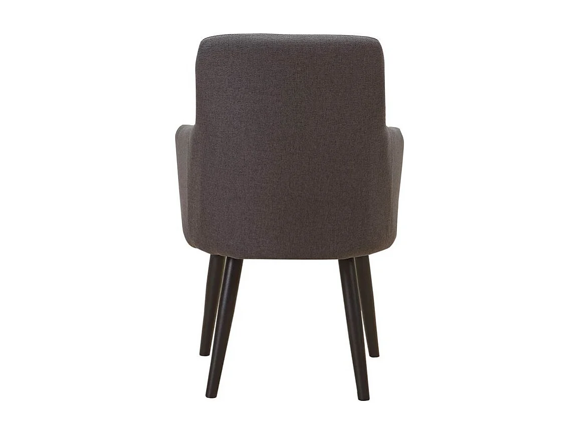 Lot de 2 Fauteuils Neiva Tissu Gris Foncé