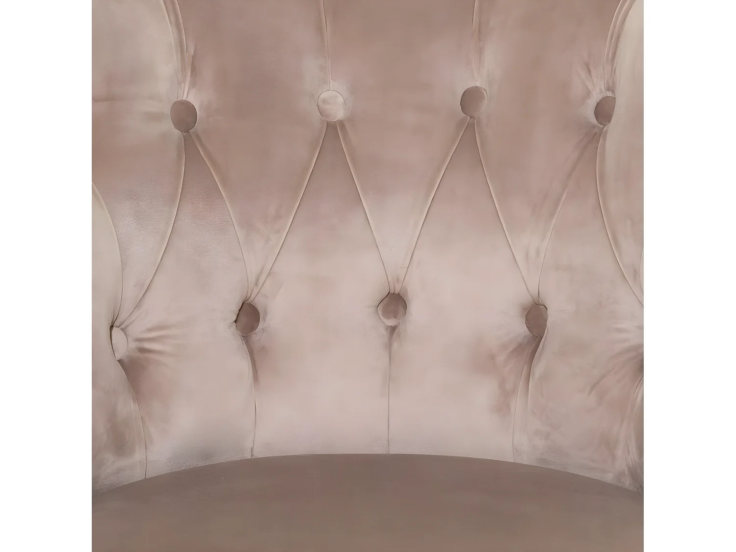 Fauteuil sixtine en velours - Taupe - L 68 x H 70 cm