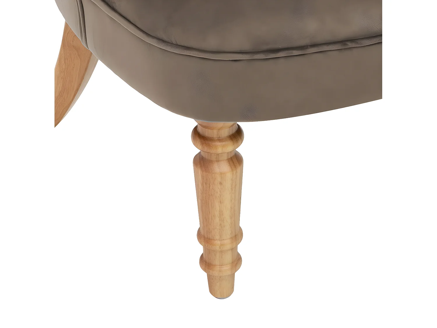 Fauteuil sixtine en velours - Taupe - L 68 x H 70 cm