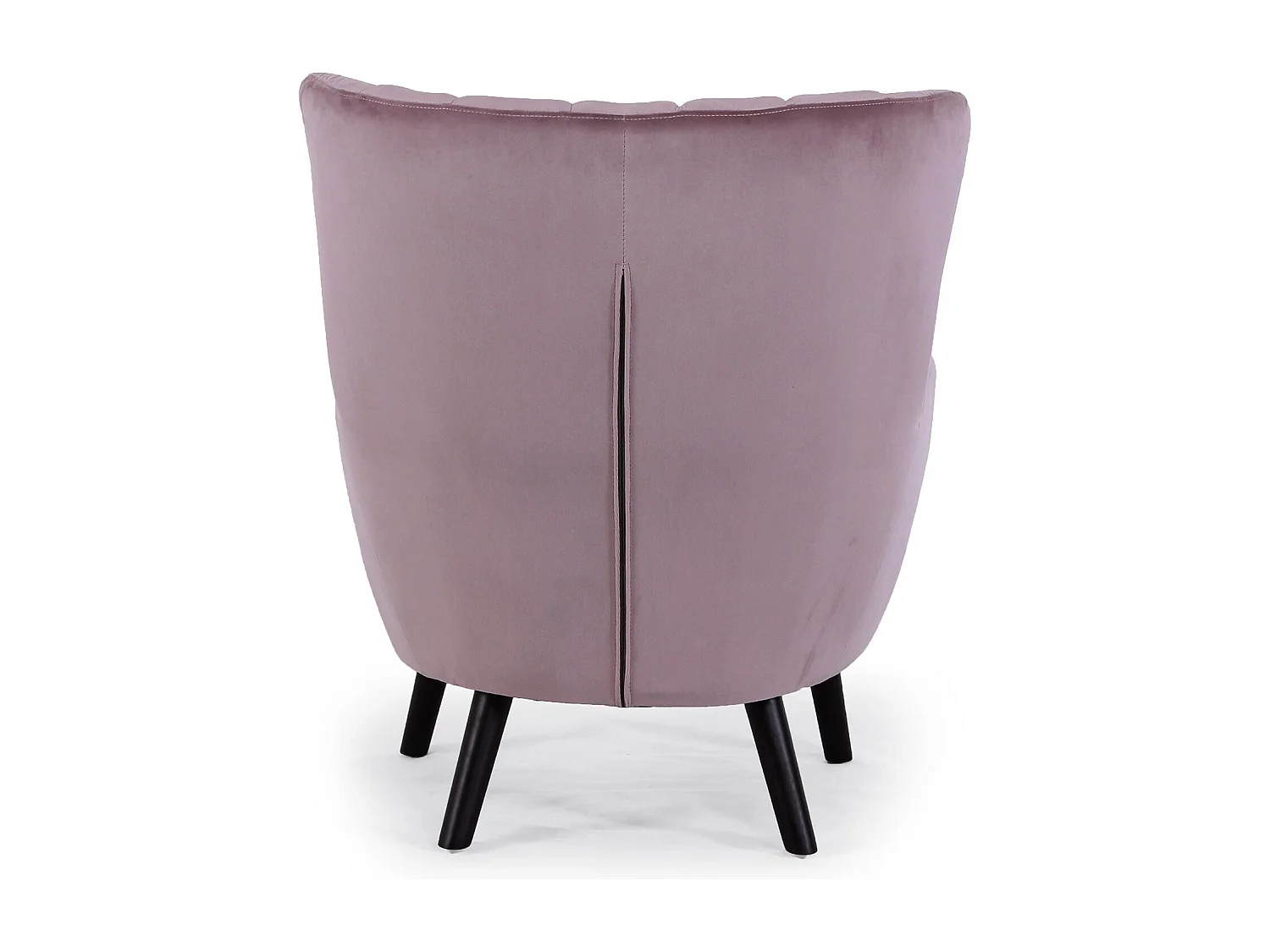 Fauteuil Scandinave Velours "Velvet" 94cm Rose