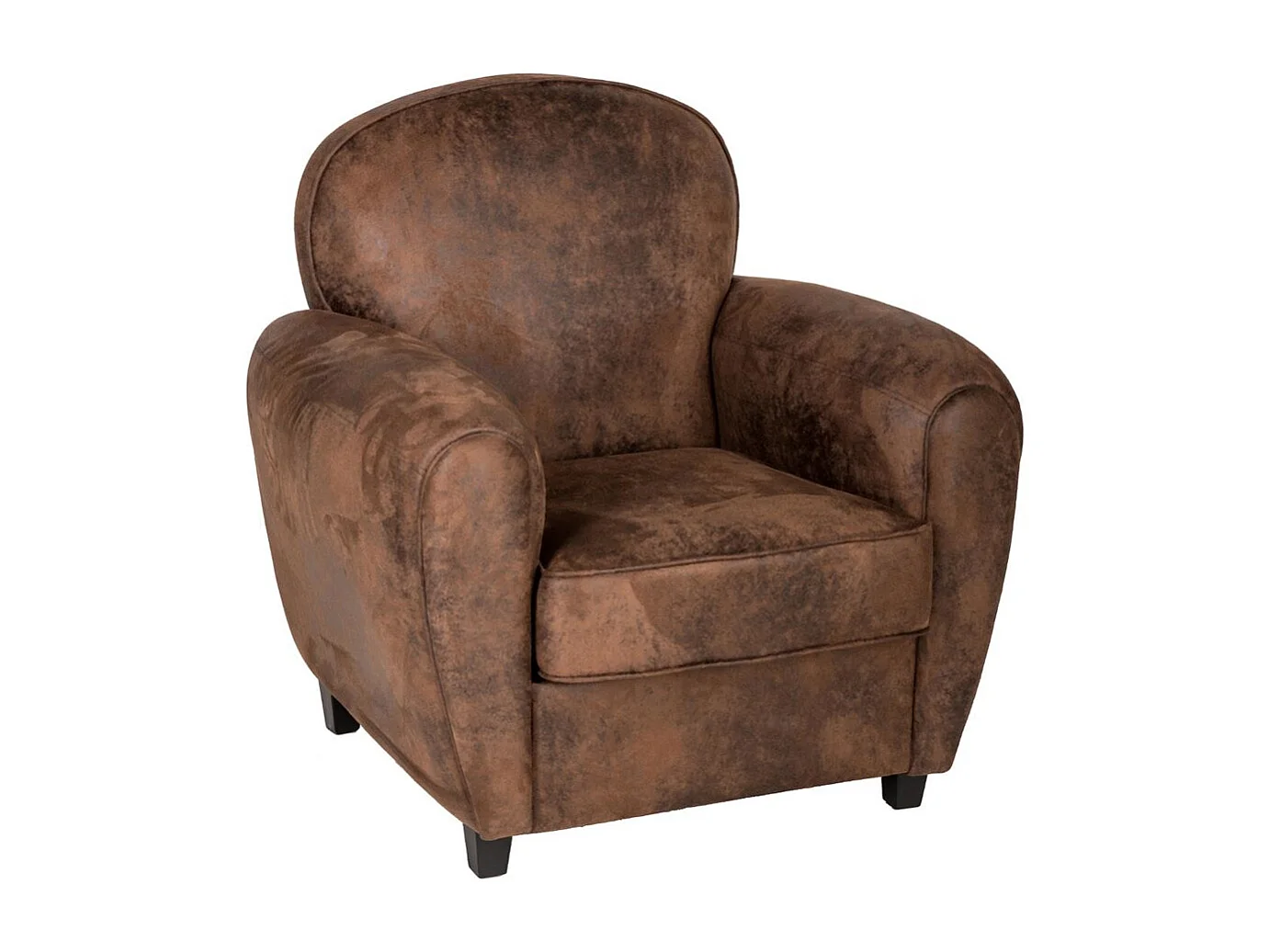 Fauteuil Vintage "Stanis" 82cm Marron