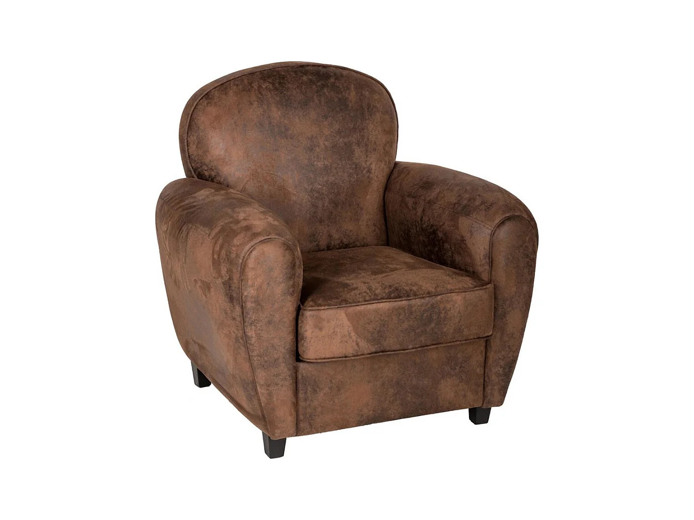 Fauteuil Vintage "Stanis" 82cm Marron