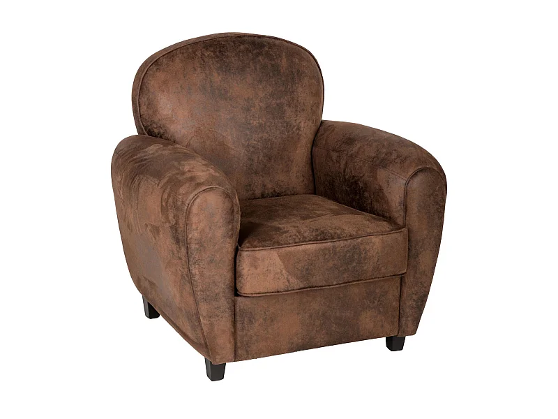 Fauteuil Club Stanis - Marron