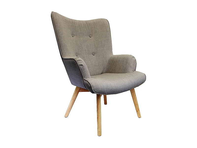 Fauteuil Helsinki Gris Gris