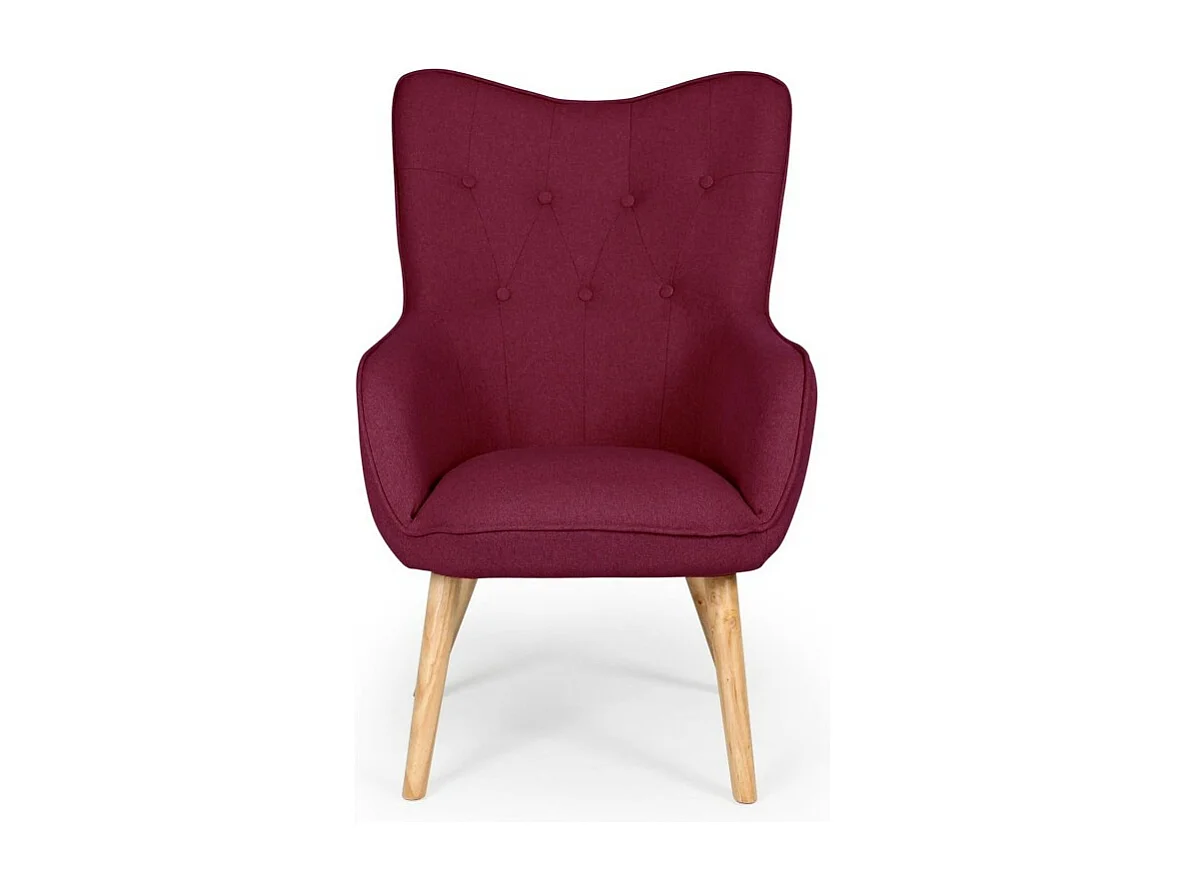 Fauteuil Scandinave "Aimee" 67cm Violet