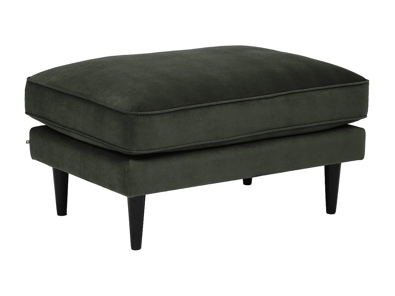 Pouf Ottoman Velours "Candice" 91cm Vert Kaki