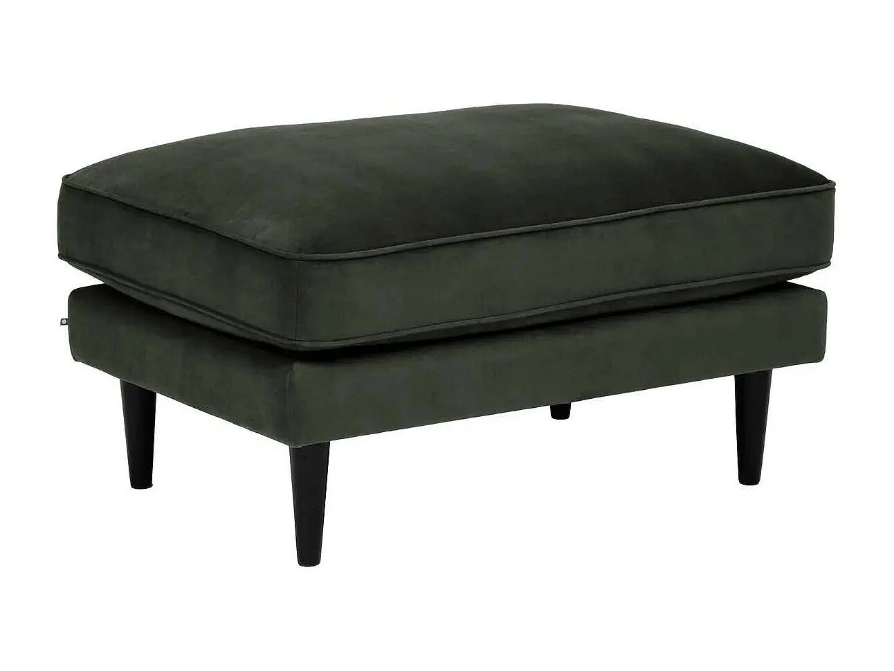 Pouf Ottoman Velours "Candice" 91cm Vert Kaki