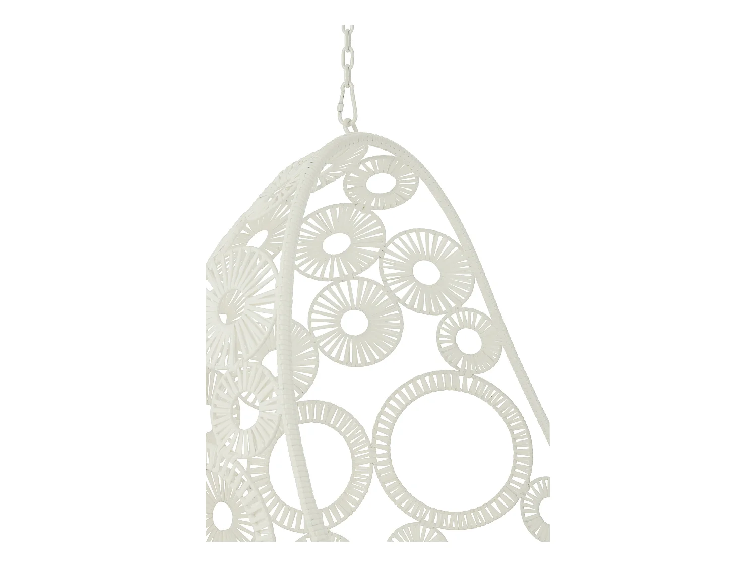 Fauteuil Suspendu & Coussin "Bula" 197cm Blanc