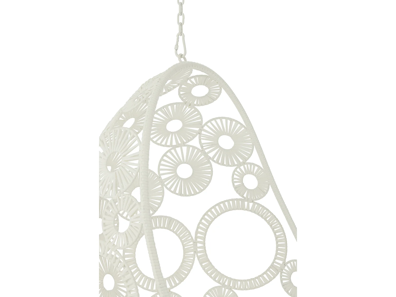 Fauteuil Suspendu & Coussin "Bula" 197cm Blanc