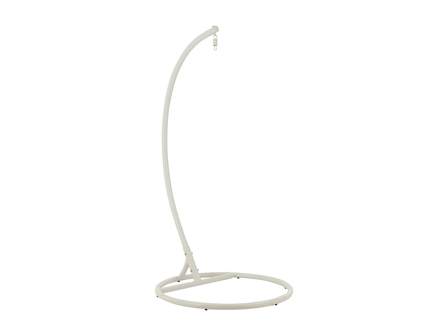 Balto witte aluminium ovale hangstoel