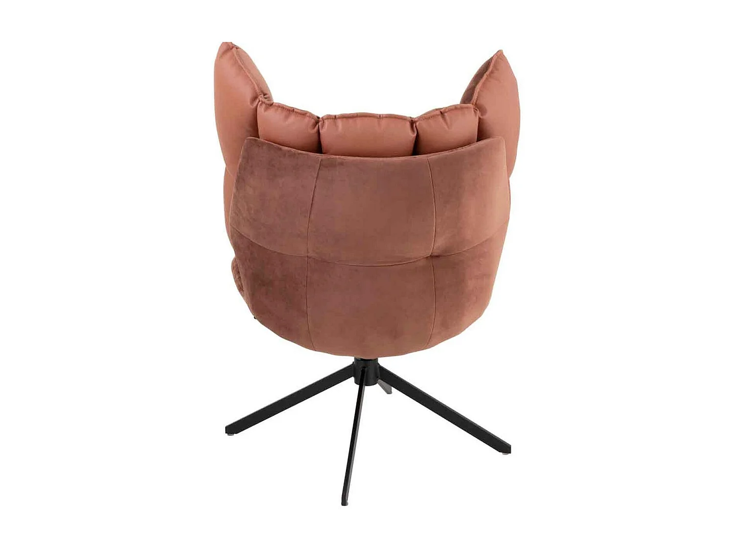 Fauteuil Relax sur Pied "Coussin" 92cm Marron Rouille