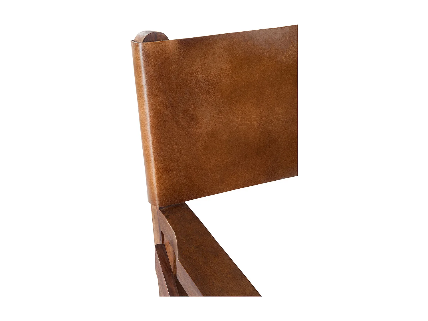 Fauteuil Pliable Design Cuir "Museum" 88cm Marron