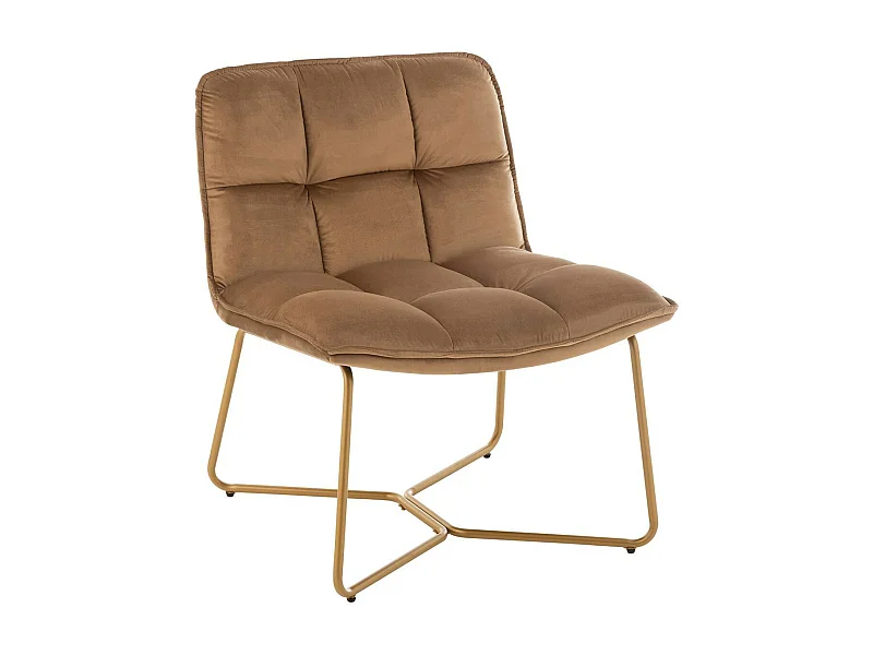 Fauteuil Lounge Design "Pierre" 85cm Marron