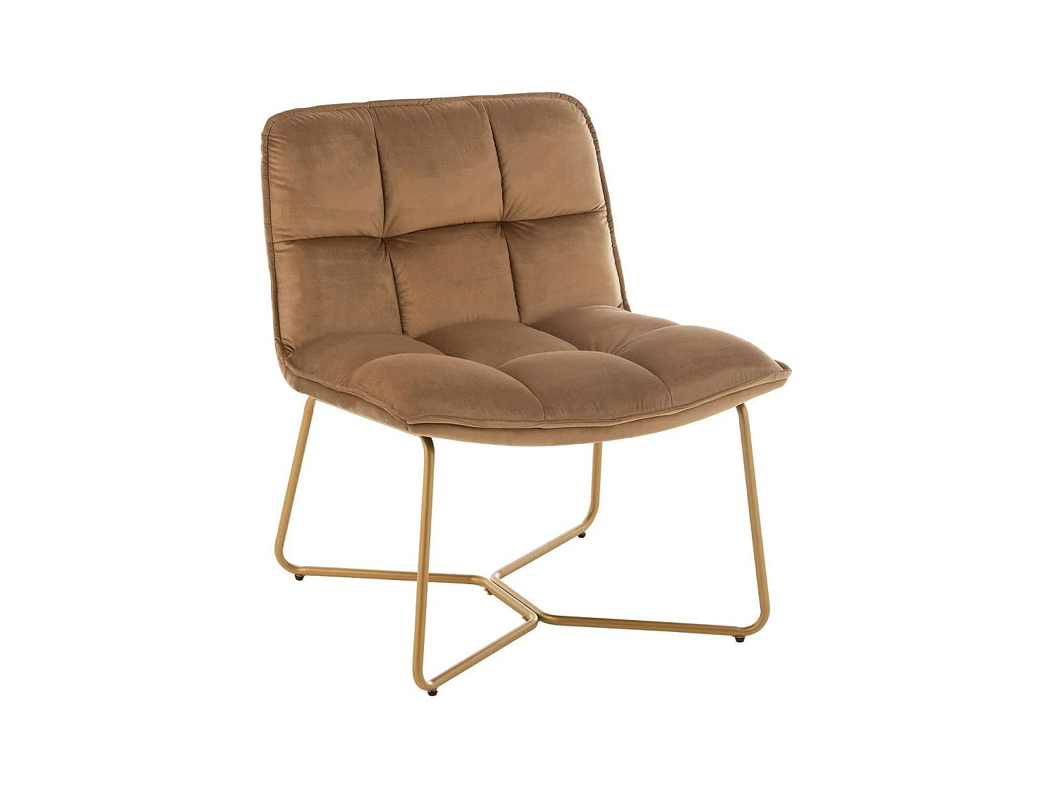Fauteuil Lounge Design "Pierre" 85cm Marron