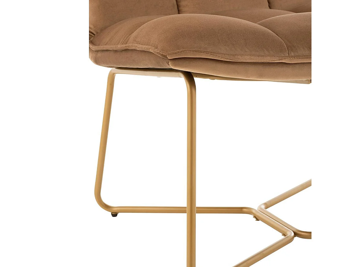 Fauteuil Lounge Design "Pierre" 85cm Marron