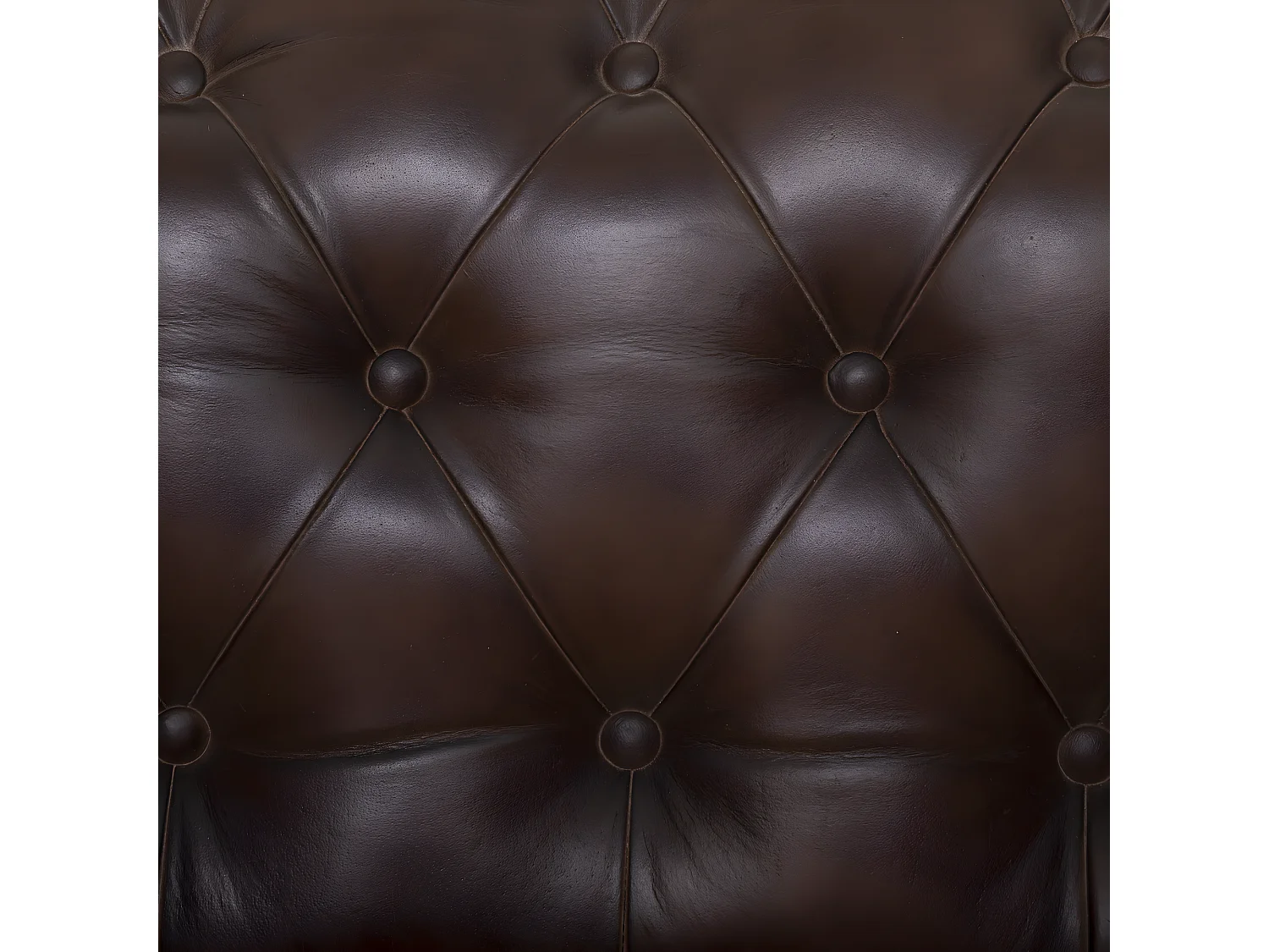 Fauteuil Chesterfield "Deep Soul" 93cm Marron