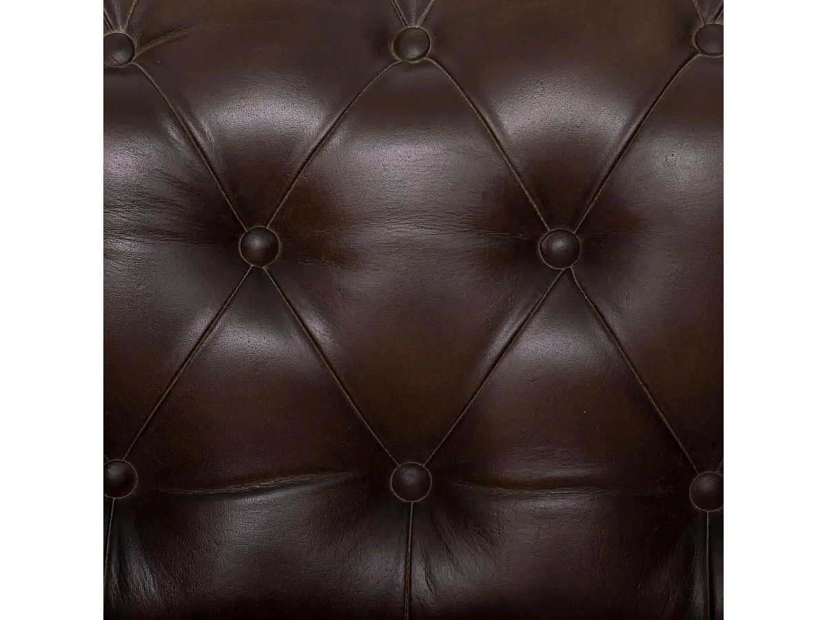 Fauteuil Chesterfield "Deep Soul" 93cm Marron