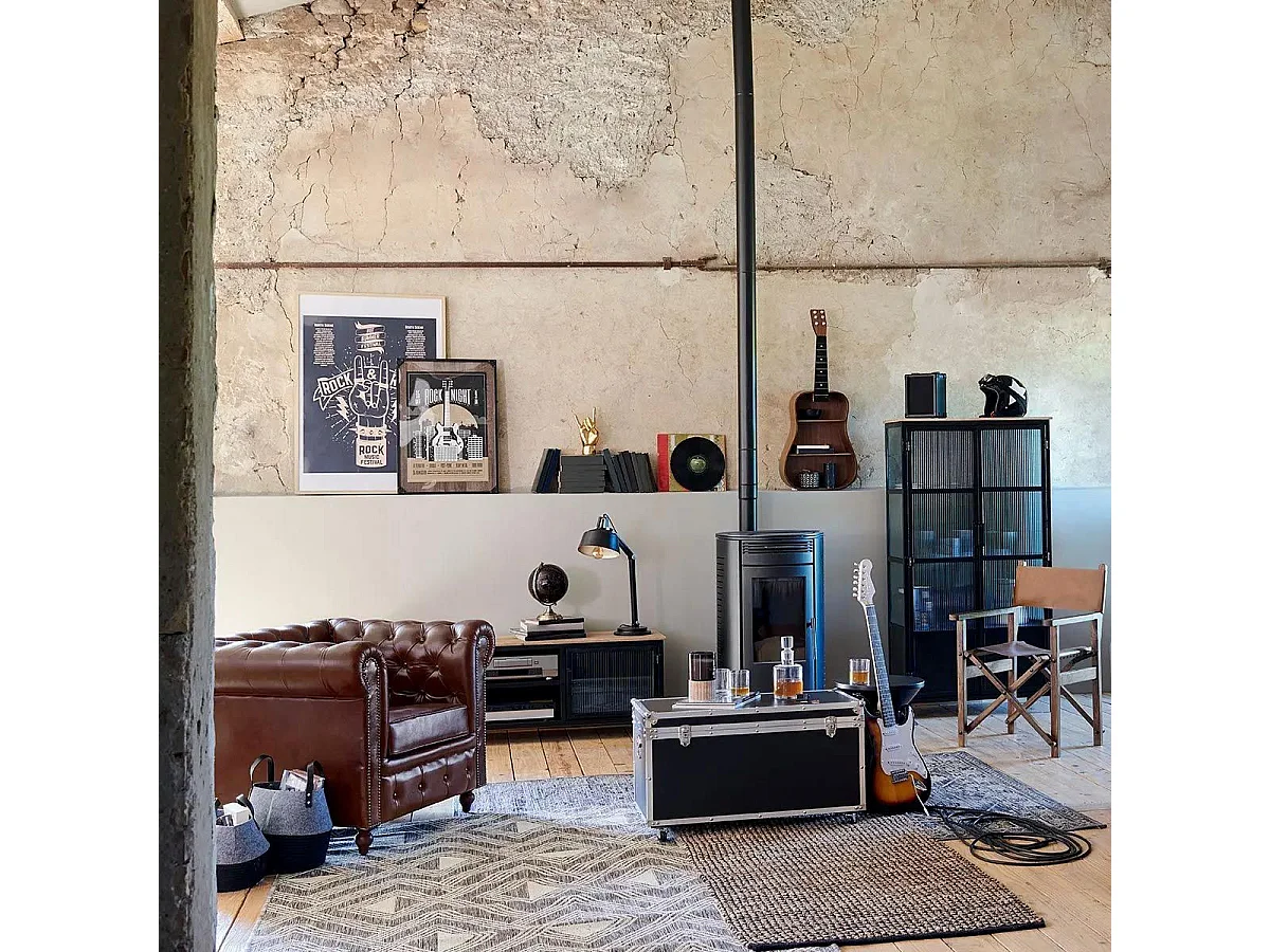 Fauteuil Chesterfield "Deep Soul" 93cm Marron