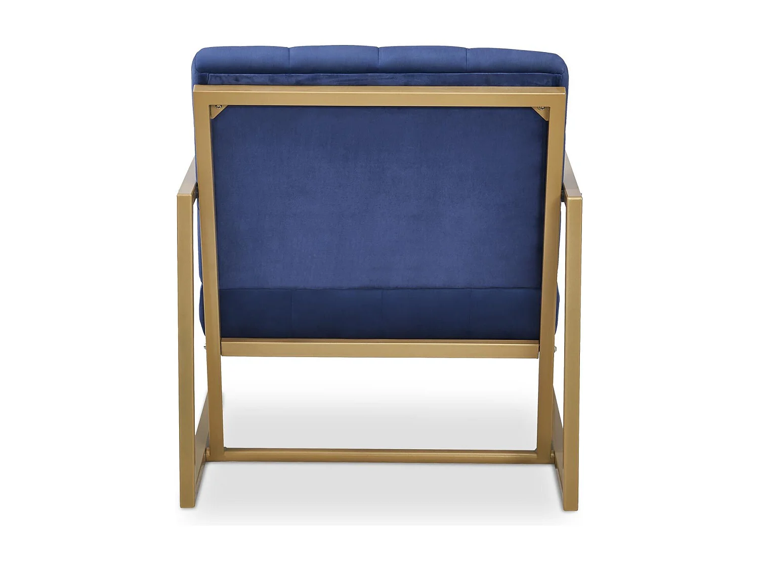 Fauteuil Design en Velours "Waca" 75cm Bleu