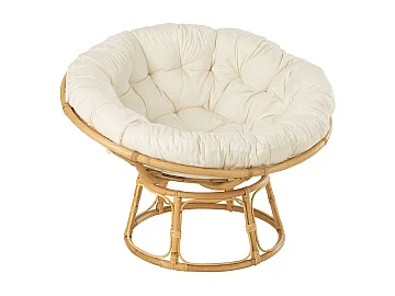 Rechte rieten fauteuil