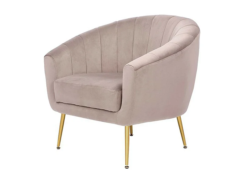 Fauteuil Design "Doreen" 88cm Taupe