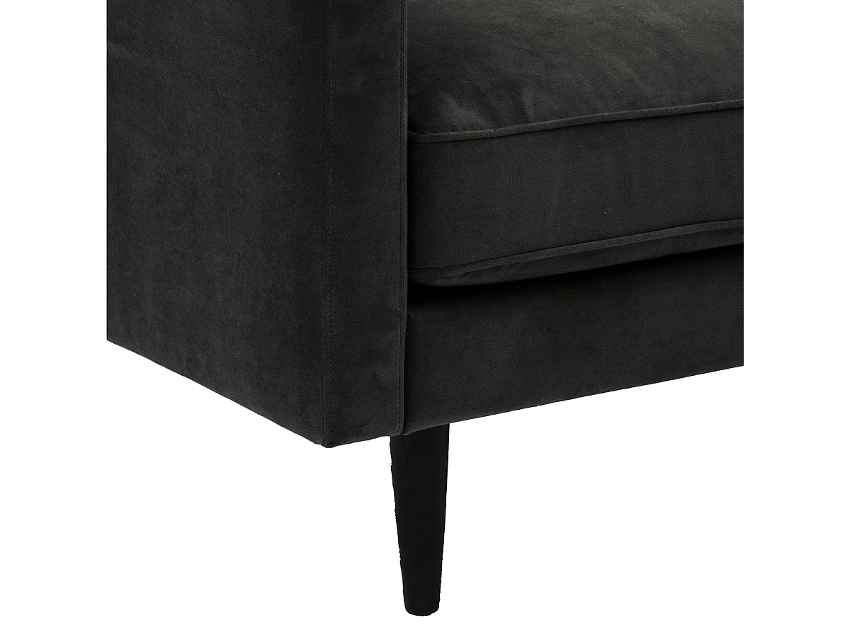 Fauteuil XL Velours "Candice" 110cm Vert Kaki