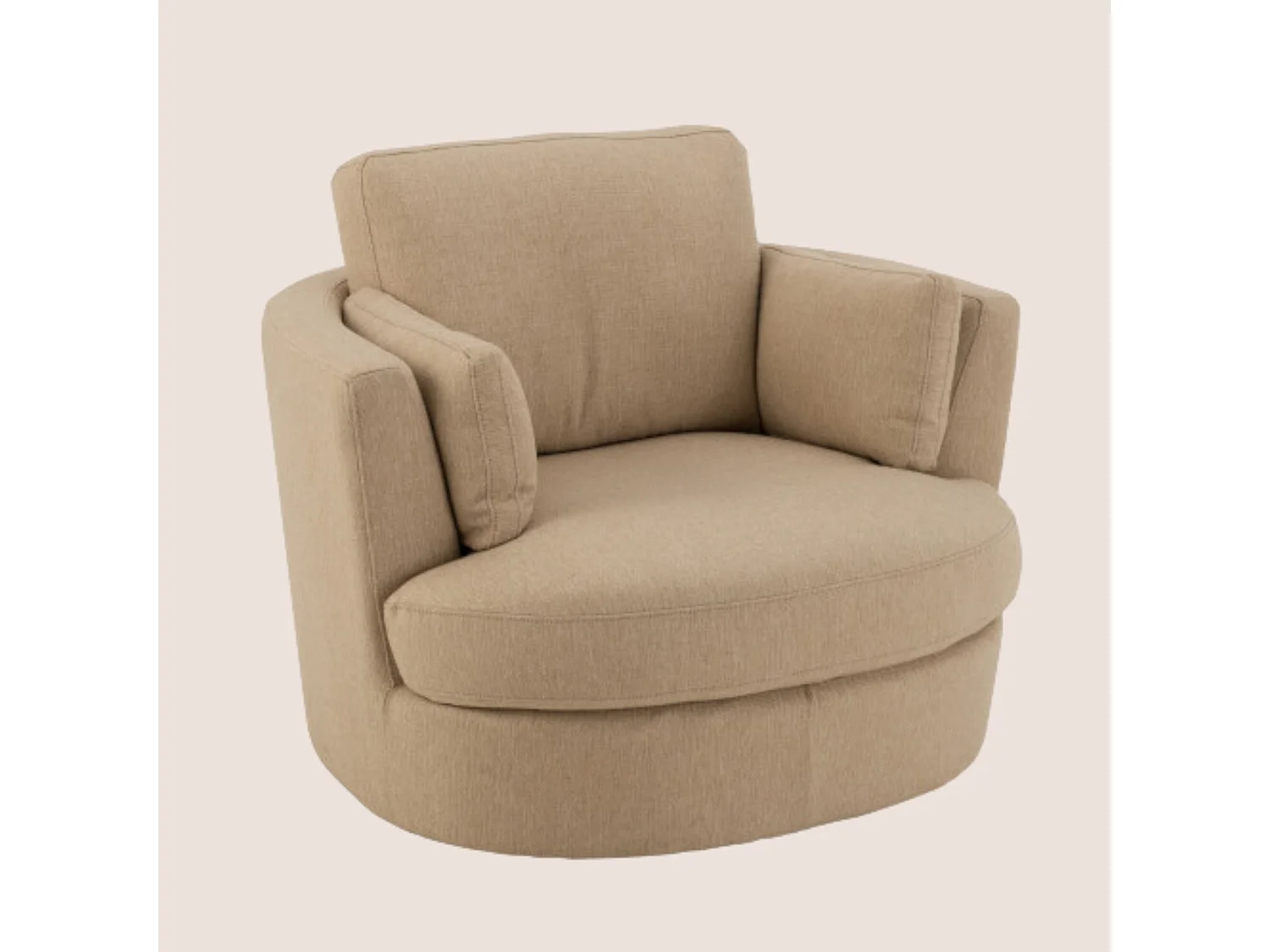 Fauteuil Pivotant "Swiv" 109cm Beige