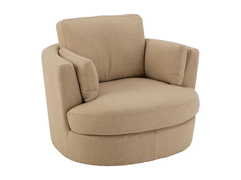 Fauteuil Pivotant "Swiv" 109cm Beige