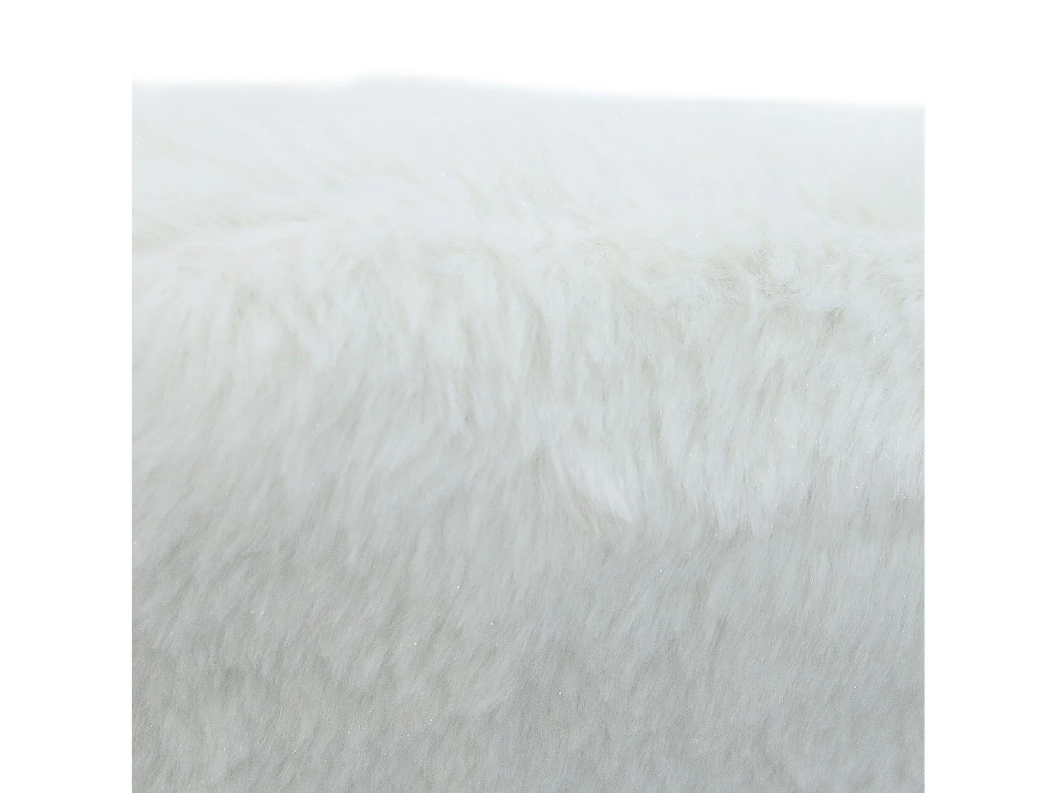 Fauteuil Helsinki Imitation Fourrure Blanc, Marron