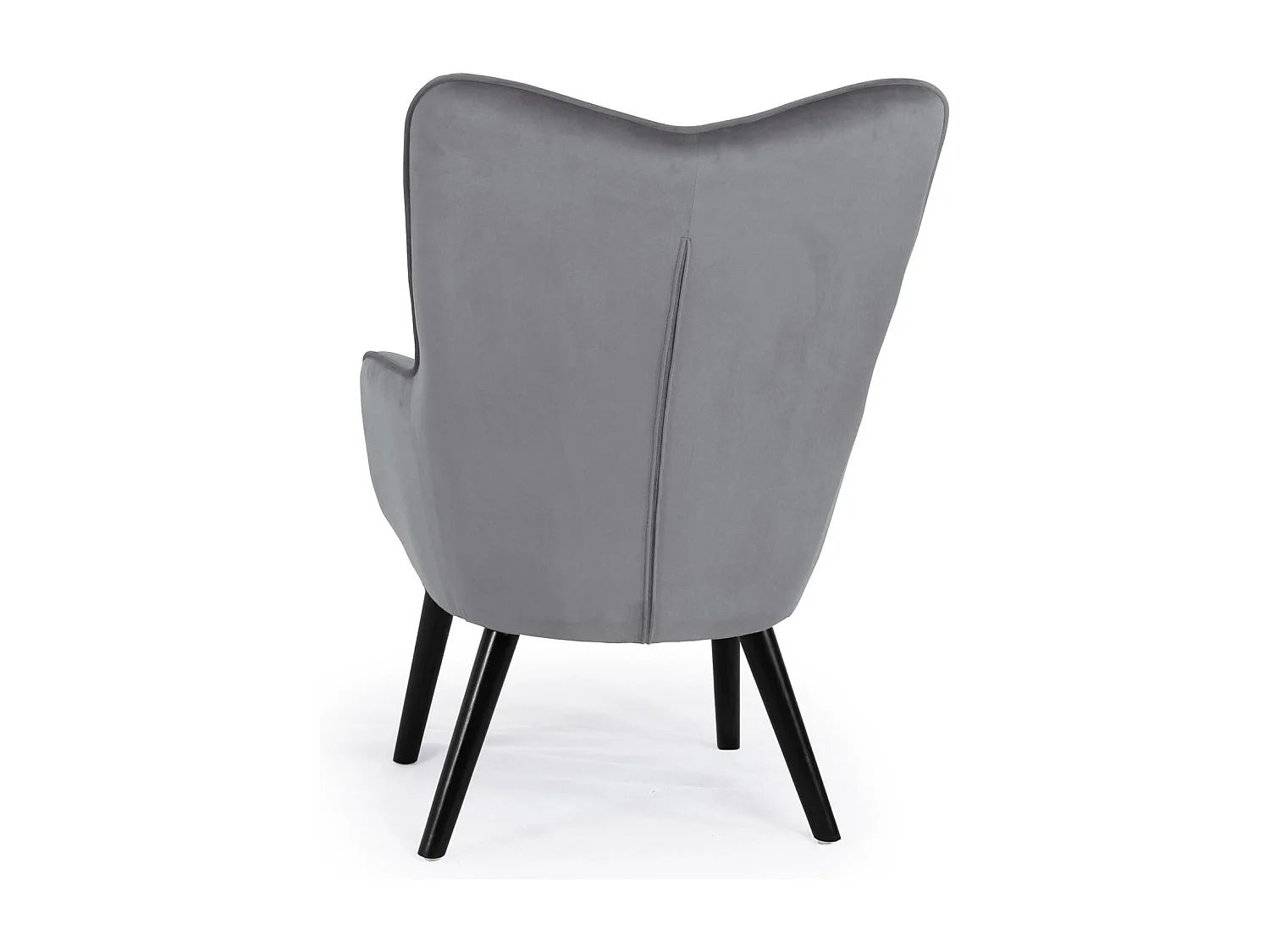 Fauteuil Design en Velours "Artic" 100cm Gris